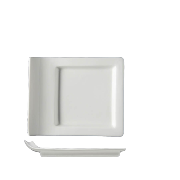 Square Lipped B+B Plate White