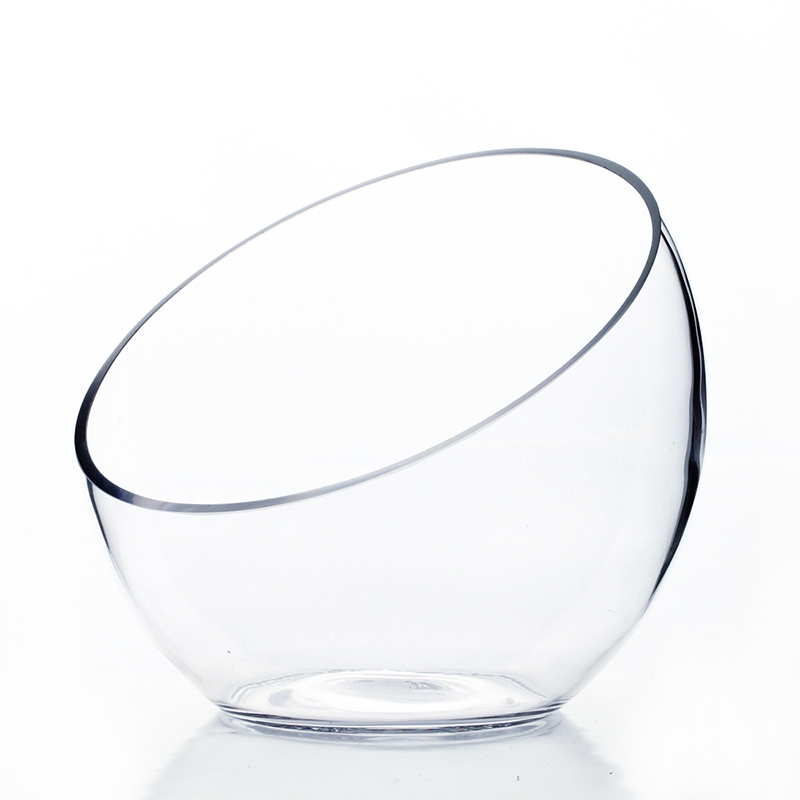 Glass Slanted Bowl