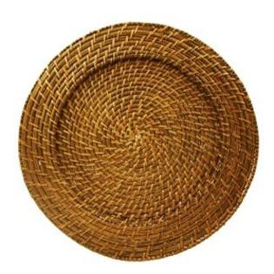 Charger | Harvest Brown Rattan