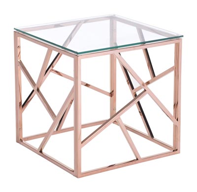 Angles Side Table Rose Gold