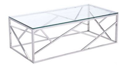 Angles Coffee Table Silver