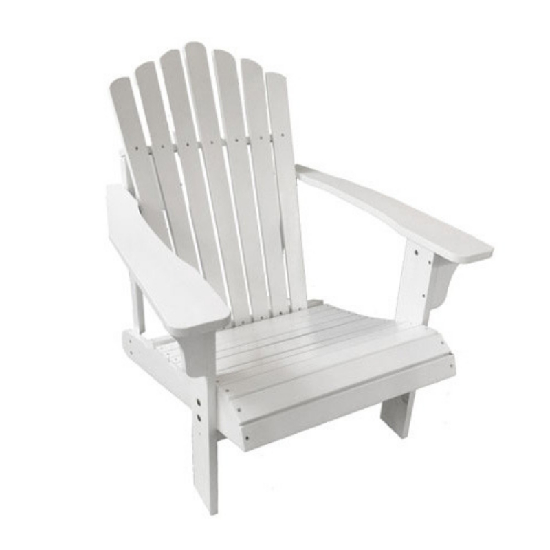 Adirondack White Wood Chair