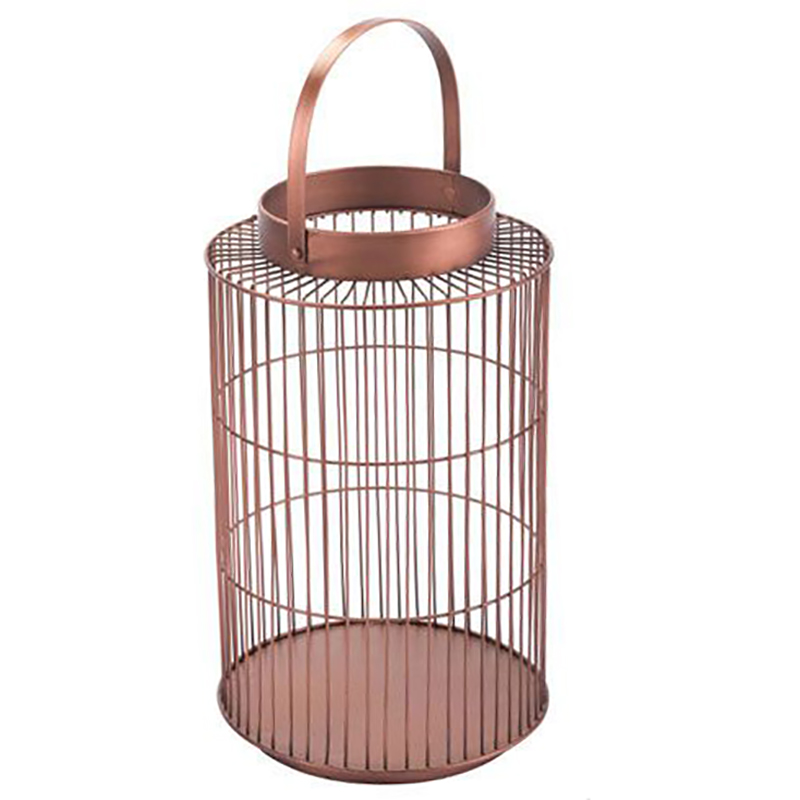 Caged Bronze Lantern | Small