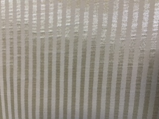 Cream 1/8″ Stripe Linen Poly Cotton