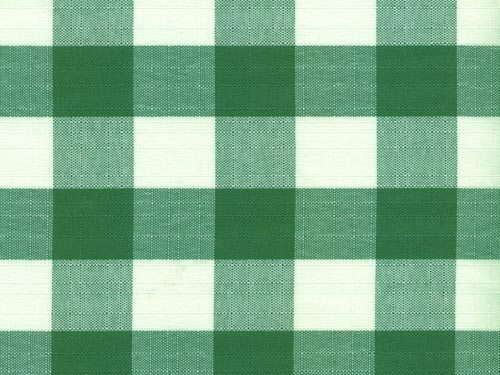 Green + White Picnic Check Linen