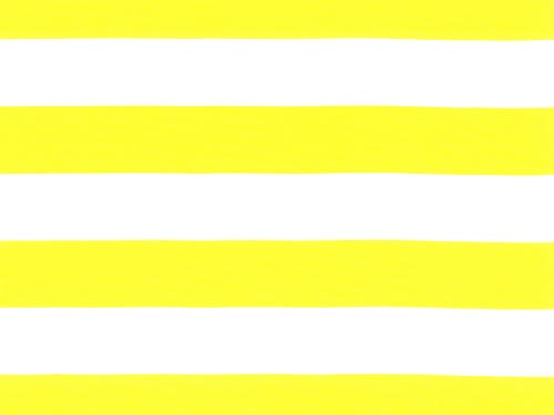 Lemon + White 1″ Stripe Linen
