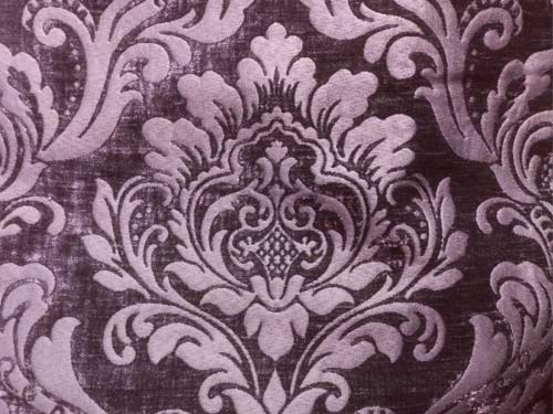 Plum Imperial Brocade Linen