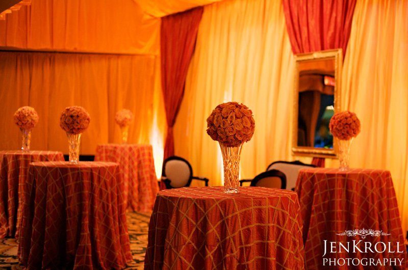 Event tables and decor for event at Amway Grand Hotel