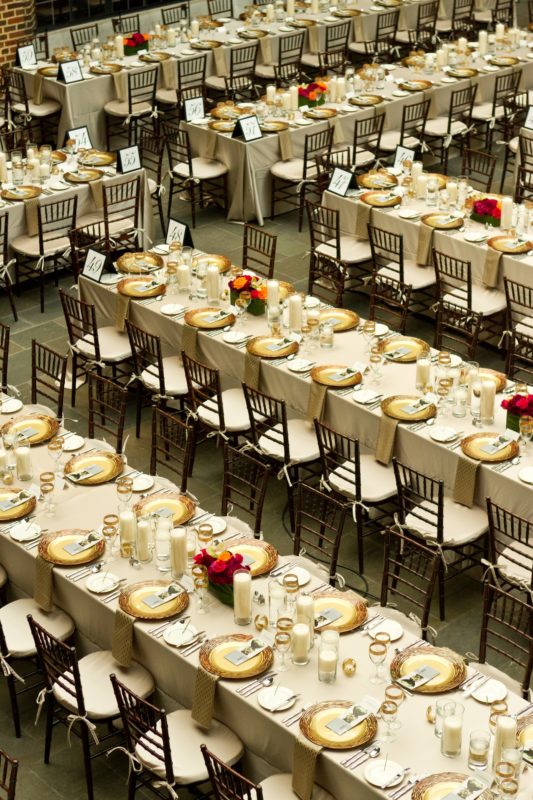 Banquet floorplan for events at Detroit Institute of Art
