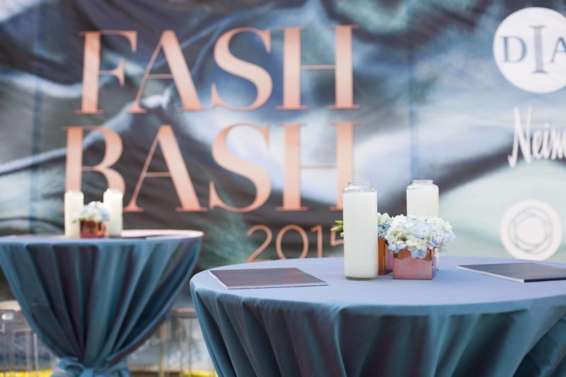 Tabletop curation for a corporate event, Fash Bash