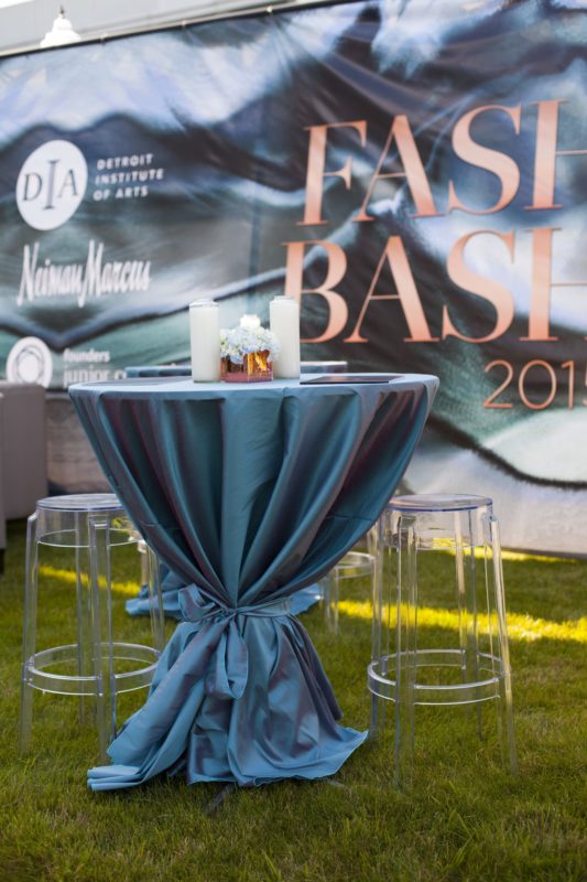Table for Fash Bash in Michigan
