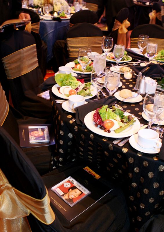 Tabletop curation and dinnerware for event in Detroit