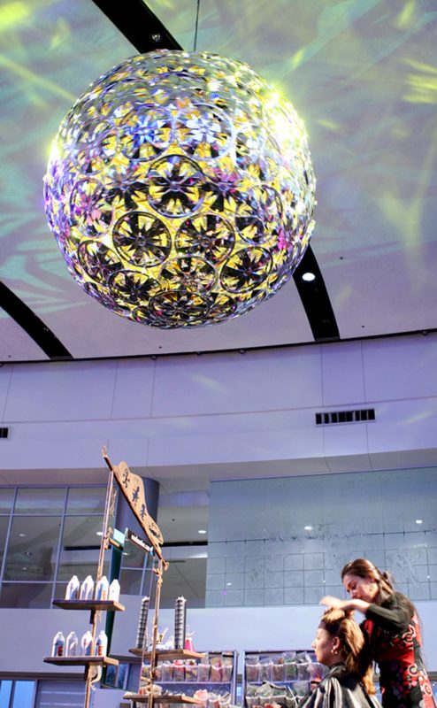 Custom chandelier for event in Michigan
