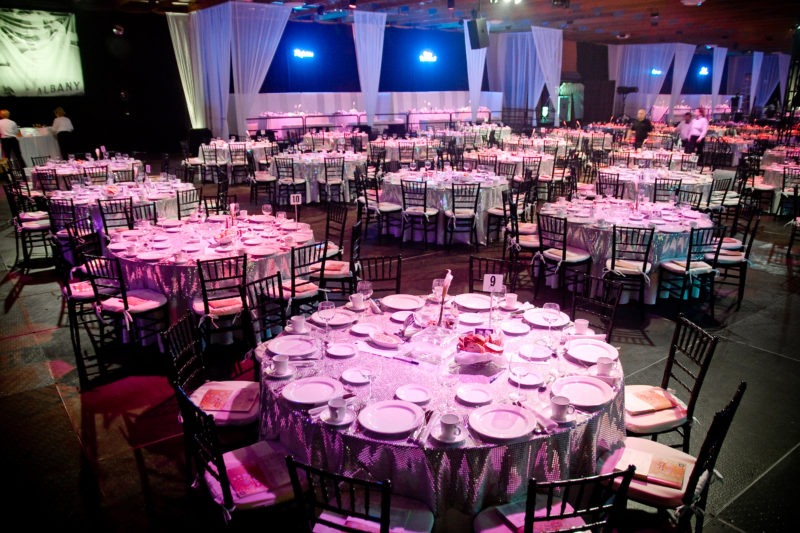 Site planning and event furniture at a corporate event in Detroit