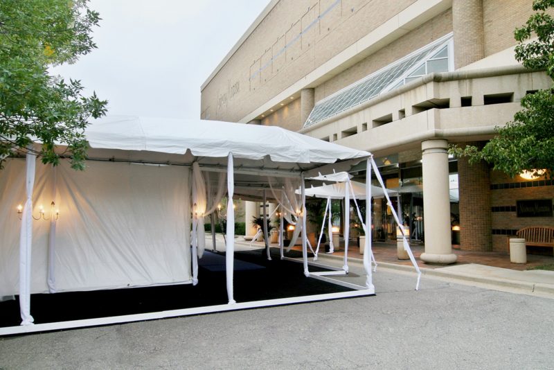 Event tent for Nieman Marcus event in Detroit