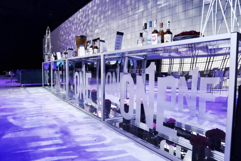 Modern bar for a corporate event