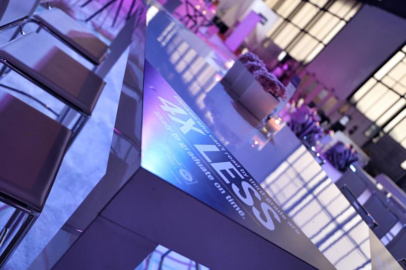 High top tables for a corporate event