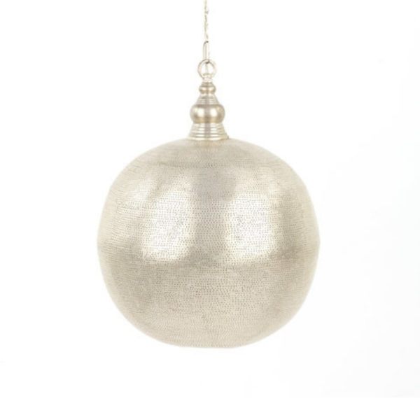 Silver Pendant Lamp | Ball