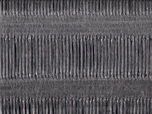 Silver/Black Foil Pleated Linen