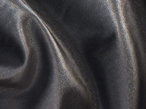 Black/Silver Iridescent Satin Linen