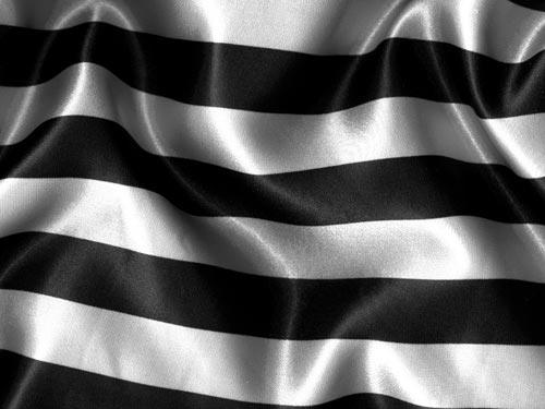 Black & White Satin Stripe