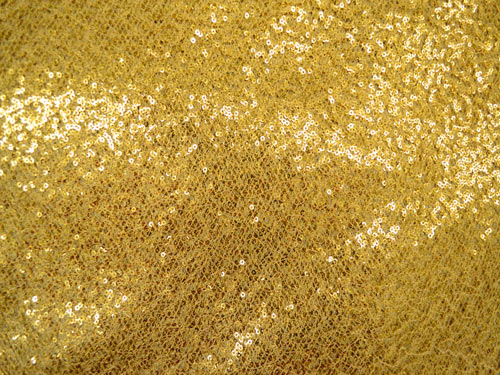 Gold Sequins Net Linen