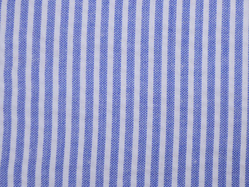 Blue Pucker Stripe Linen