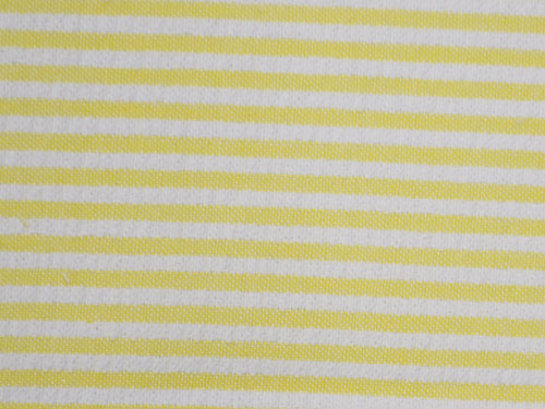Yellow Pucker Stripe Linen