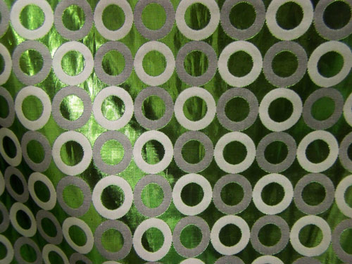 Emerald Foil Circle Linen