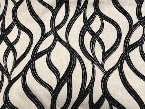 Black Cascade Linen
