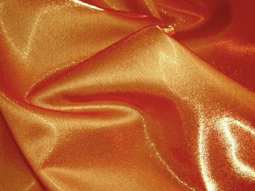Red/Gold Iridescent Satin Linen