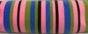 Pink Stripe Oblong Roll Bead Pillow