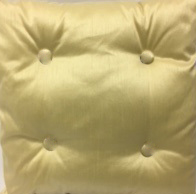 Cream Silk Buttons Pillow