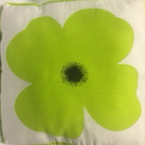 Lime Flower Pillow