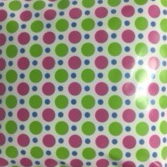 Lime Dot Vinyl Pillow