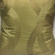 Fern Swirl Embroidered Pillow