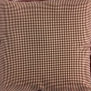 Red Gingham/Solid Pillow