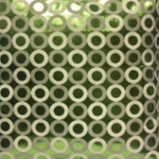 Emerald Foiled Circle Pillow