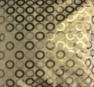 Ivory/Gold Foil Circle Pillow