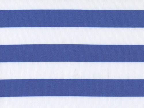 Royal & White 1″ Stripe