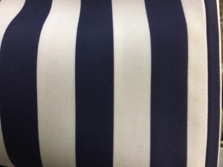 Navy & White 1″ Stripe