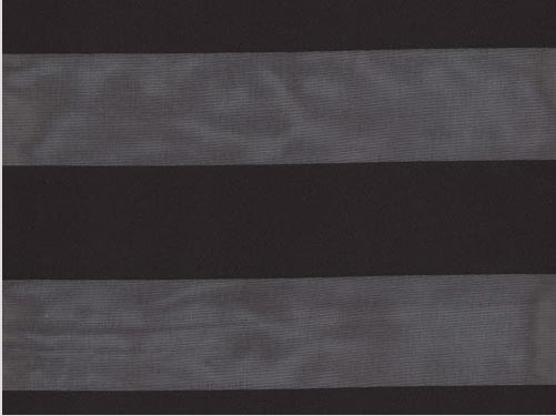 Black Sheer W/ 1.5″ Stripe