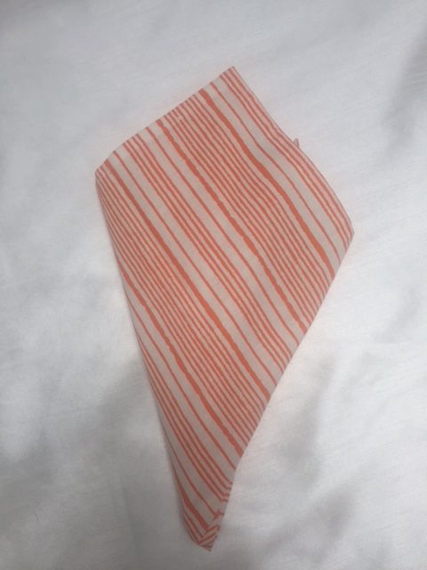 Orange Stripe Design Napkin