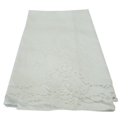 White Towel Embroidered