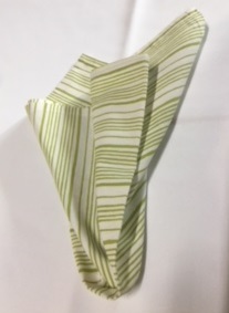 Chartreuse Stripe Design Napkin