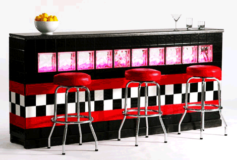 Tiled Bar | 50s Themed