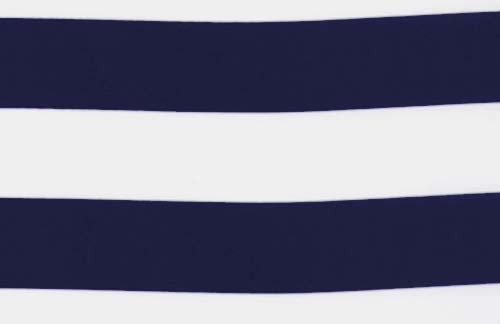 Navy & White 2″ Stripe Cotton Runner