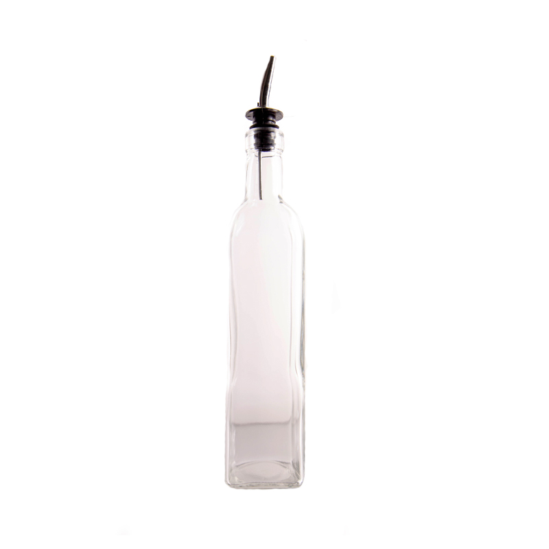 Glass Oil Bottle w/Spout