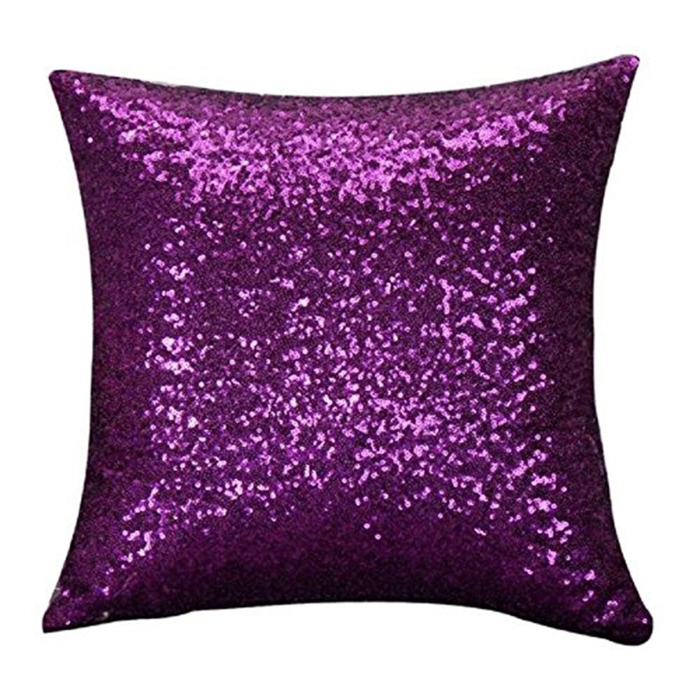 Violet Sequin Pillow