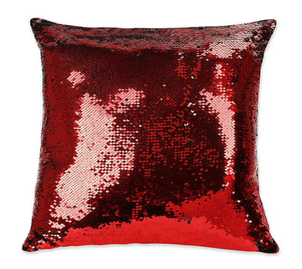 Crimson Sequin Pillow